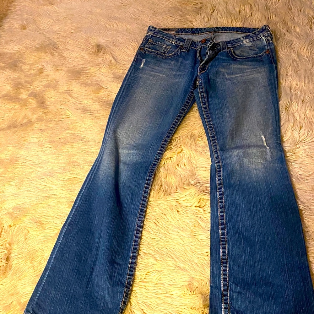 Women’s Blue Flare Jeans big star ⭐️🌟